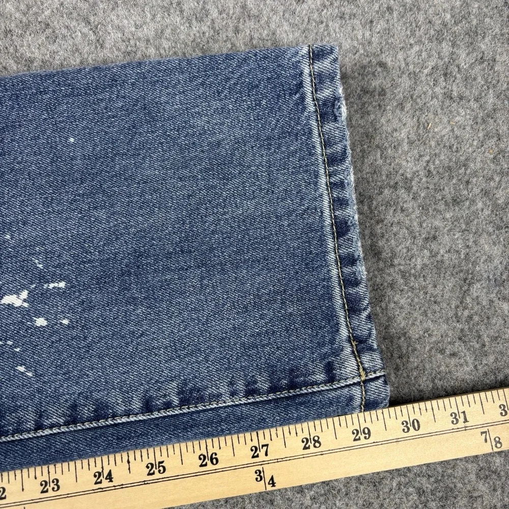 Cabi Jeans Women's 8 Distressed Straight‎ Leg Blue Denim Urban Casual Y2K Style